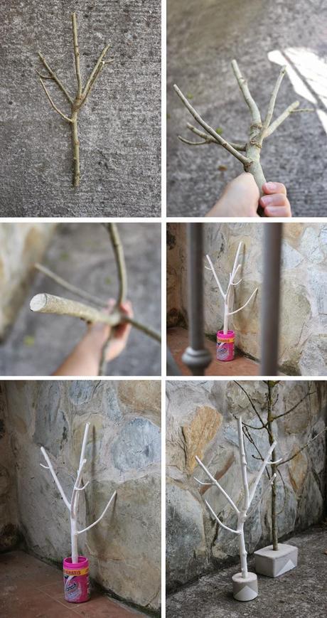 Diy joyero con rama de árbol2 Diy joyero con rama de árbol y cemento2