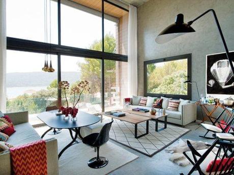 sillas tulip de knoll sillas panton vitra muebles de diseño mecedora balancín eames vitra estilo industrial casas prefabricadas casas de revista Casa prefabricada de hormigón blog decoracion interiores arquitectura minimalista hormigón 