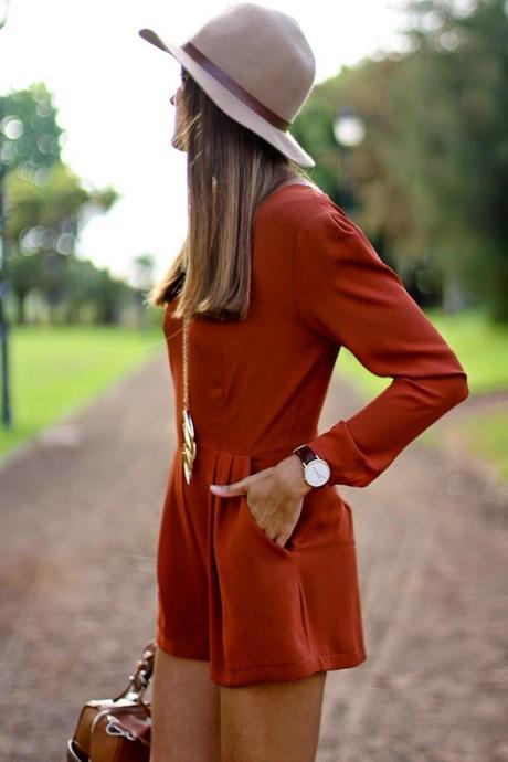 Brown Playsuit