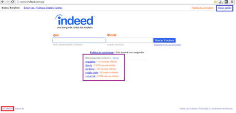 Como buscar empleos en Indeed