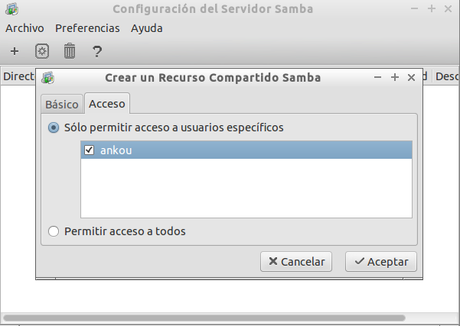 Crear un servidor de archivos con Samba