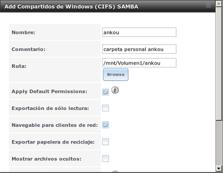 Montando un servidor con FreeNAS - Compartiendo carpetas