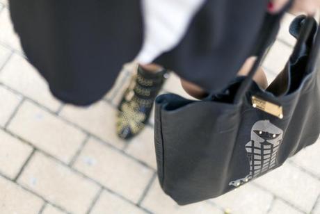street style barbara crespo color block dress 6ks marc by marc jacobs bag mango leather jacket fashion blogger outfit blog de moda