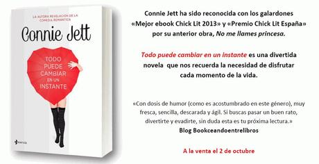 Novedad Octubre Planeta presenta: Todo puede cambiar en un instante, Connie Jett