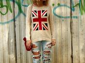 Ripped jeans, England sweater