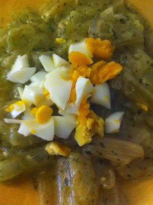 Cardo en Salsa Verde