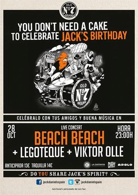 Crappy Tuesdays y Beach Beach en el Aniversario Jack's Daniels (Sala Apolo, BCN)