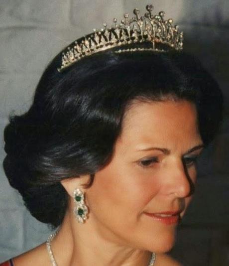 Tiara Fringe Moderna - Casa Real de Suecia