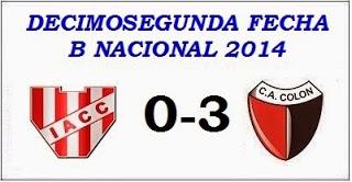 Instituto:0 - Colón:3 (Fecha 12°)