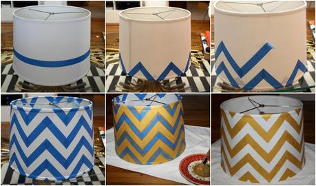 DIY: CÓMO HACER UNA LÁMPARA CON ESTAMPADO CHEVRON