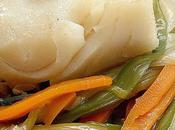 Bacalao papillote juliana verduras