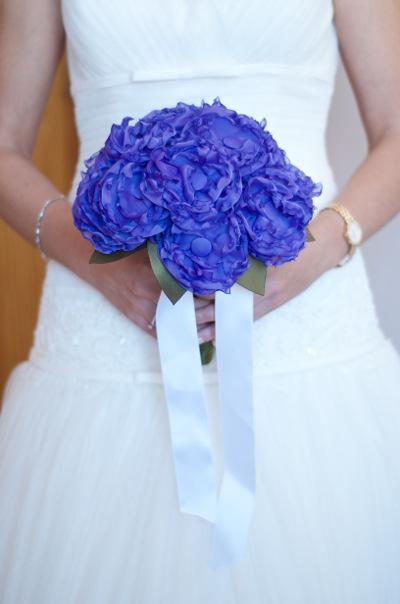 ramo de novia de peonias