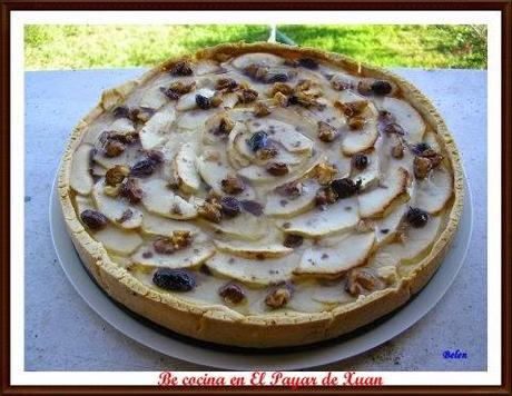 Tarta de manzana con nueces