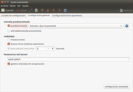 Edita tu Grub/Grub2 comodamente con Grub Customizer