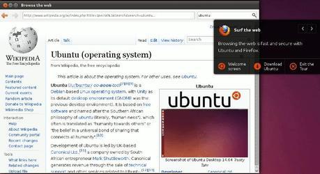 Ubuntu Online Tour Firefox