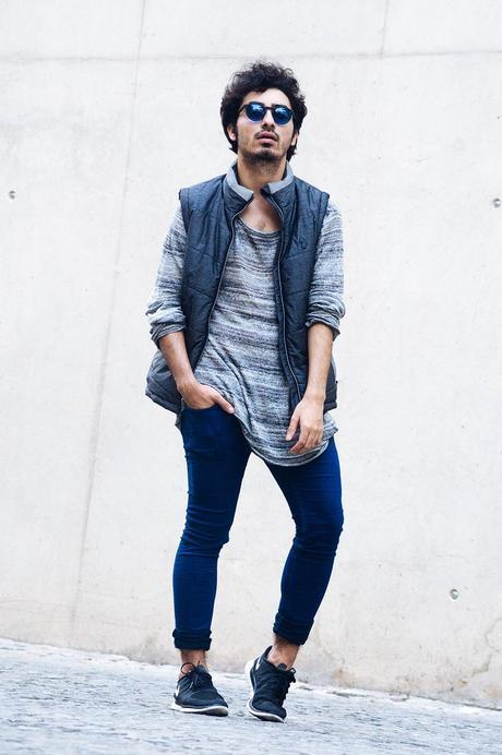 grey-day-luke-waistcoat-knit-h&m-shirt-bershka-skinny-jeans-nike free run-5 (11)