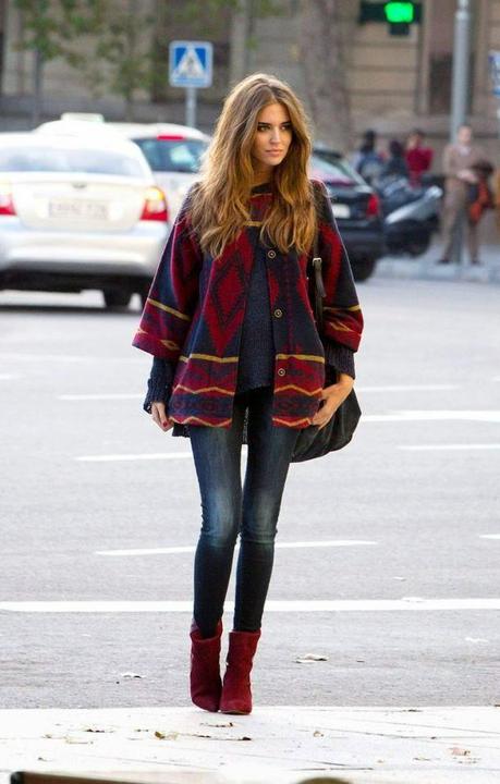 STREET STYLE INSPIRATION; CAPES and PONCHOS.-