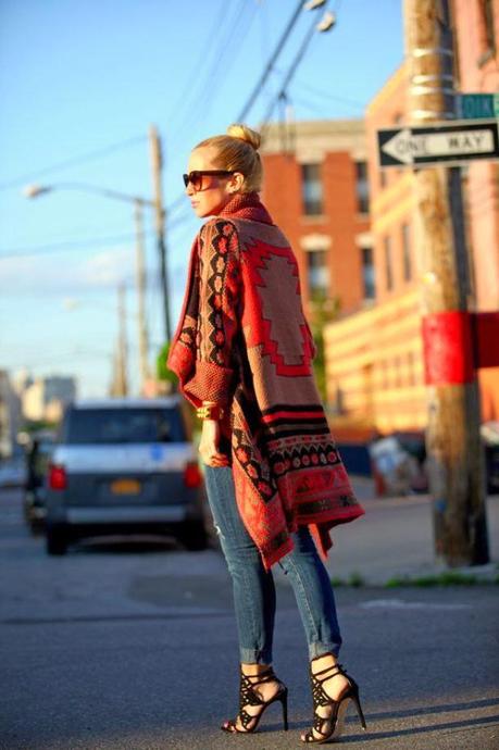 STREET STYLE INSPIRATION; CAPES and PONCHOS.-