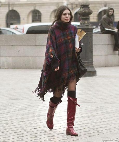 STREET STYLE INSPIRATION; CAPES and PONCHOS.-