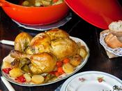 Pollo asado cocotte mostaza