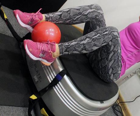 Ejercitándome con Power Plate Miraflores