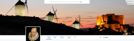 QuijoteEn17000Tuits. El Quijote en los tiempos de Twitter