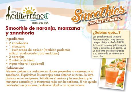 Recetas de Smoothies (Semana de la Fruta y la Verdura en la Dieta Mediterránea)