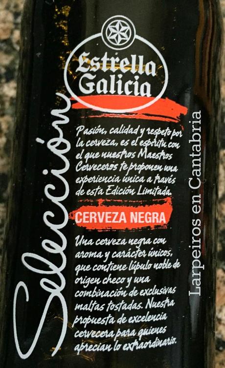 Cerveza Negra Estrella Galicia Selección