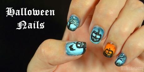 Rubibeauty nail art nailart halloween 2014 pumpkins