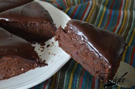 Corte pastel de remolacha