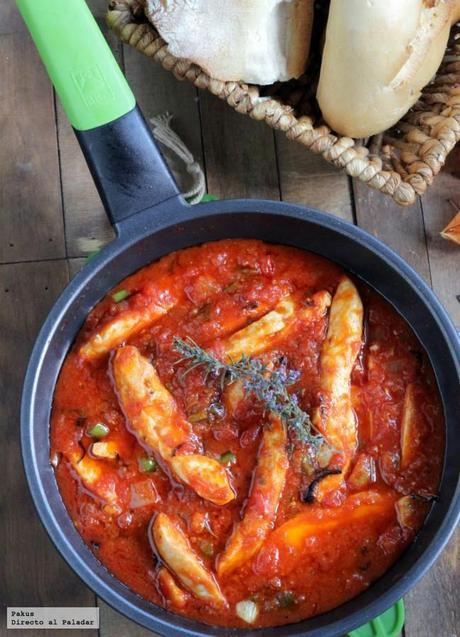 Pollo con tomate y especias all'arrabbiata 