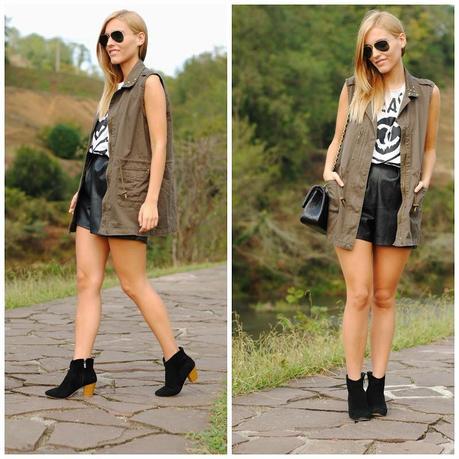 Leather shorts. Leather shorts.