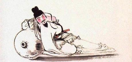 El poeta chino Li Bai