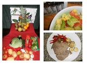 Fruta Verdura. cocinamos Ternera verdurita plancha rica ensalada frutas