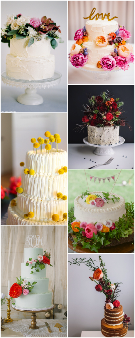 Decorar tartas con flores/ Flowers cake toppers Flowers cake toppers