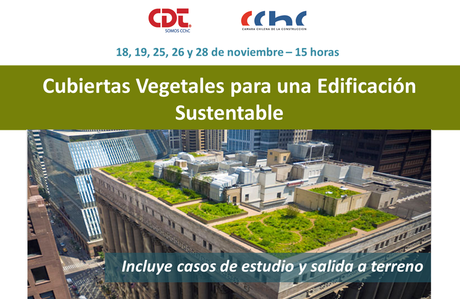 CDT iniciará curso de Cubiertas vegetales para una edificación sustentable