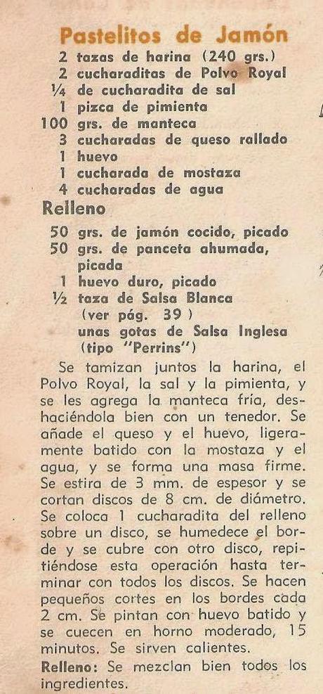 PASTELITOS DE JAMON