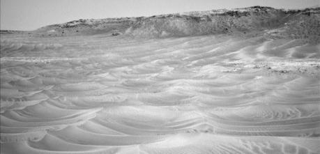 Dunas causadas por el viento en Marte fueron fotografiadas por Curiosity