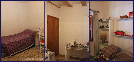 Antes y después de un dormitorio juvenil.