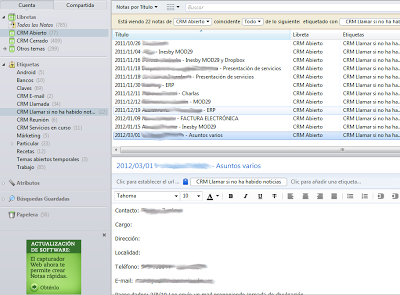 Utiliza Evernote como CRM