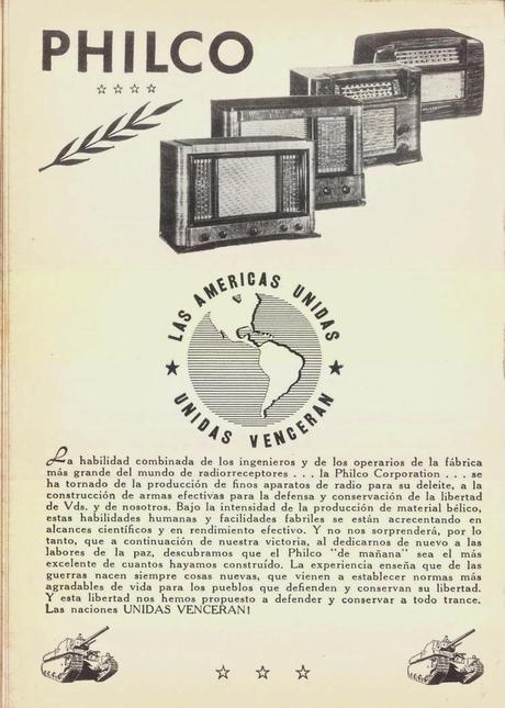 REVISTA SELECCIONES DEL READER'S DIGEST: RADIOS PHILCO.