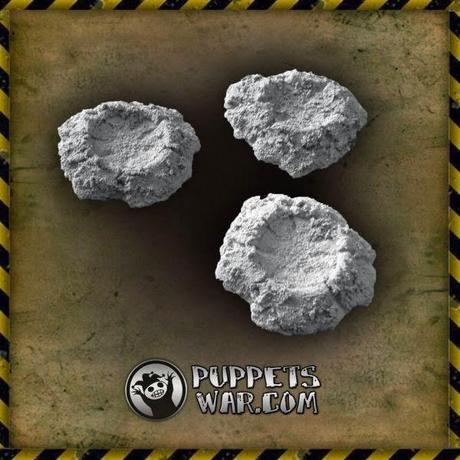 Plantillas sueltas para Infinity y cráteres para wargames:Todo desde Polonia