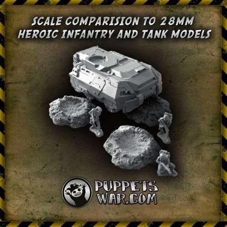 Plantillas sueltas para Infinity y cráteres para wargames:Todo desde Polonia