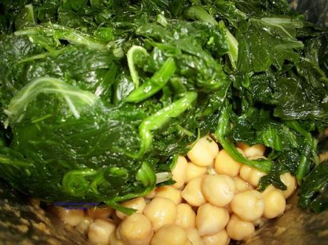 Espinacas con garbanzos en Thermomix