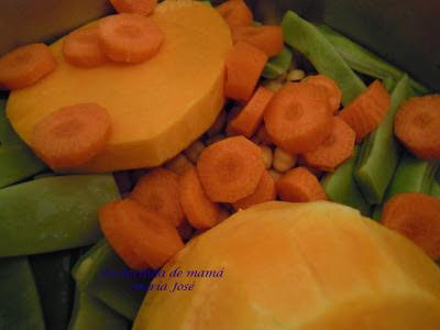 Potaje de garbanzos con calabaza