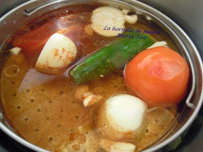 Potaje de garbanzos con calabaza