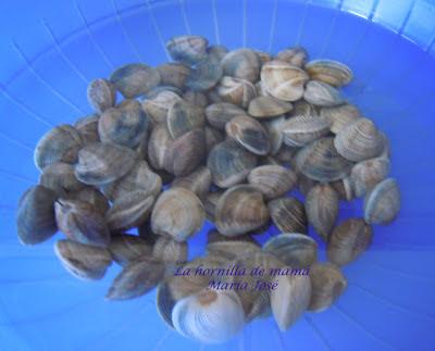 Arroz con almejas y gambas