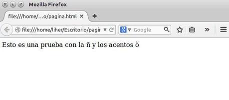 html-acentos-ñ