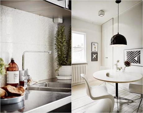 Dúplex nórdico con toques mostaza