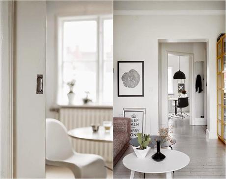 Dúplex nórdico con toques mostaza